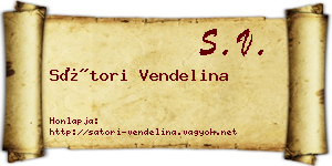 Sátori Vendelina névjegykártya